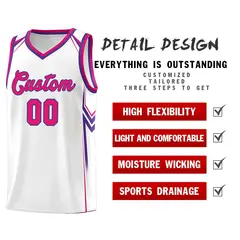 White Arrow Graffiti Sports Uniform Basketball Jersey 2