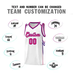 White Arrow Graffiti Sports Uniform Basketball Jersey 4