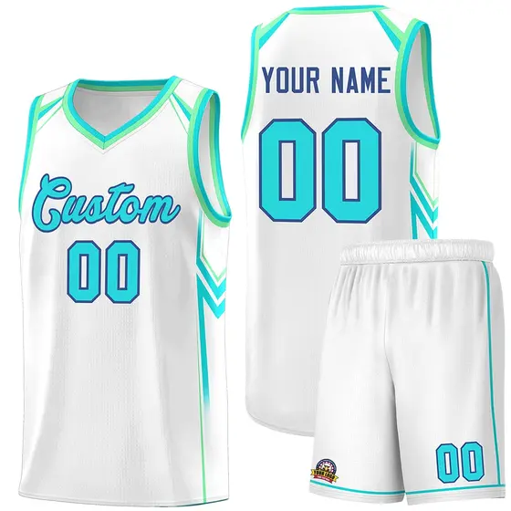 White Arrow Graffiti Sports Uniform Basketball Jersey