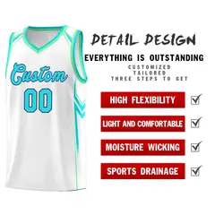 White Arrow Graffiti Sports Uniform Basketball Jersey 2