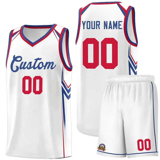 White Arrow Graffiti Sports Uniform Basketball Jersey