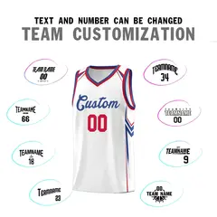 White Arrow Graffiti Sports Uniform Basketball Jersey 4