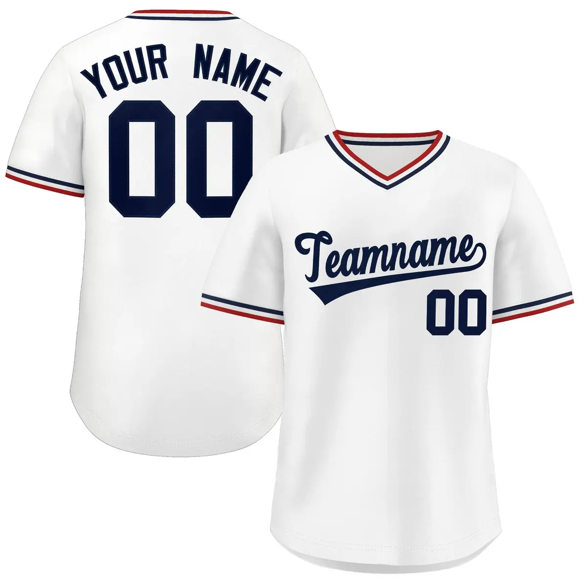 White Authentic Classic Pullover Baseball Jersey