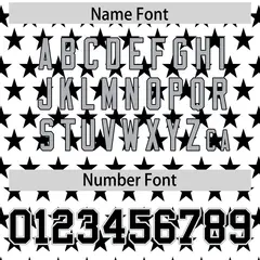 White Black American Flag Graffiti Pattern Baseball Jersey 4