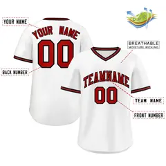 White Black Authentic Classic Pullover Baseball Jersey 2