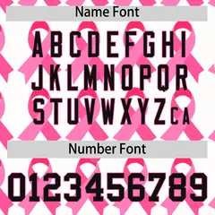 Women's White Black Breast Cancer Awareness Pink Ribbon Baseball Jersey 4