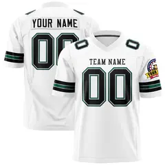 White Black Classic Authentic Football Jersey