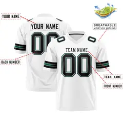 White Black Classic Authentic Football Jersey 2