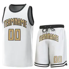 White Black Classic Sets Basketball Jersey 1