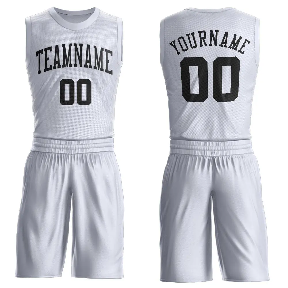 White Black Classic Sets Basketball Jersey