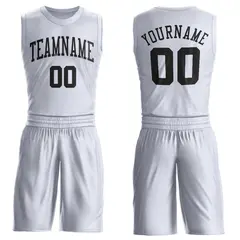 White Black Classic Sets Basketball Jersey 1