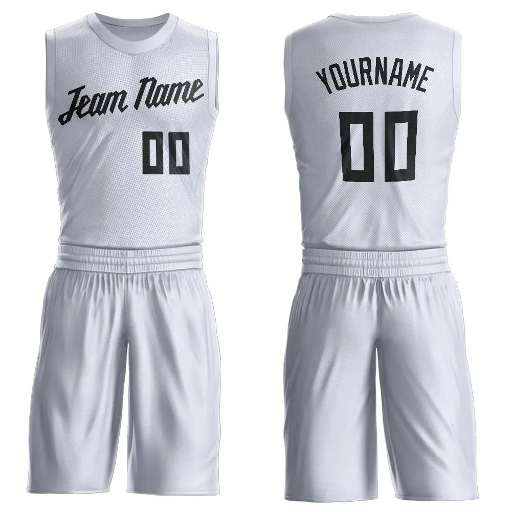 White Black Classic Sets Basketball Jersey