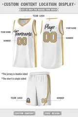 White Black Classic Sports Uniform Basketball Jersey 2