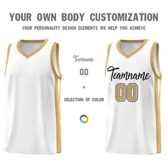 White Black Classic Sports Uniform Basketball Jersey 3
