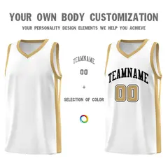 White Black Classic Sports Uniform Basketball Jersey 3