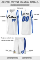 White Black Classic Sports Uniform Basketball Jersey 2