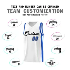 White Black Classic Sports Uniform Basketball Jersey 4