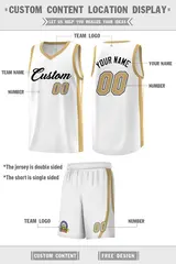 White Black Classic Sports Uniform Basketball Jersey 2