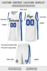 White Black Classic Sports Uniform Basketball Jersey 2