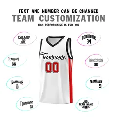 White Black Classic Sports Uniform Basketball Jersey 4