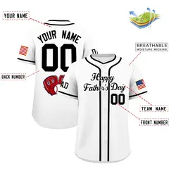White Black Father's Day Classic Baseball Jersey 2