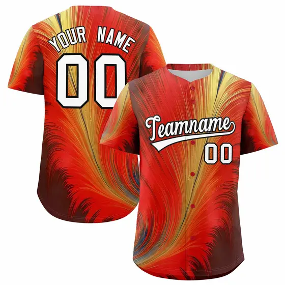 White Black Fluid Feather Graffiti Baseball Jersey
