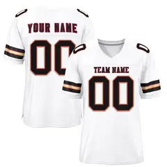 White Black-Gold Classic Mesh Authentic Football Jersey 1