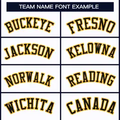 White Black-Gold Classic Style Hockey Jersey 3