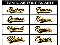 White Black-Gold Classic Style Hockey Jersey 3