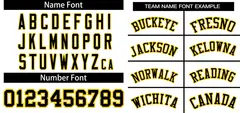 White Black-Gold Classic Two-Button Softball Jersey 3