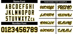 White Black-Gold Classic Two-Button Softball Jersey 3