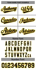 White Black-Gold Classic Two-Button Softball Jersey 3