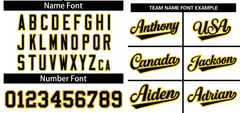 White Black-Gold Classic Two-Button Softball Jersey 3