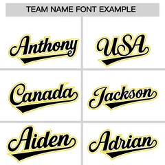 White Black Gold Star Series Lace-Up Neck Hockey Jersey 3