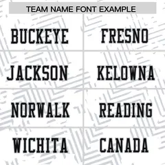 White Black Graffiti Line Authentic Football Jersey 3