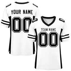 White Black Insert Color Mesh Authentic Football Jersey