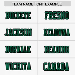 White Black-Kelly Green Raglan Side Pattern Football Jersey 3