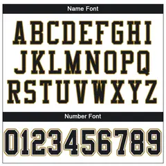White Black-Old Gold Classic Mesh Authentic Football Jersey 3