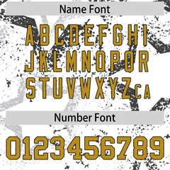 White Black-Old Gold Star Graffiti Authentic Football Jersey 4