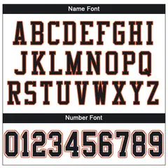 White Black-Orange Classic Mesh Authentic Football Jersey 3
