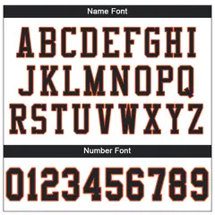 White Black-Orange Classic Mesh Authentic Football Jersey 3