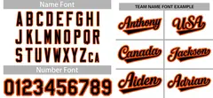 White Black-Orange Raglan Sleeves Authentic Baseball Jersey 3