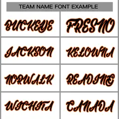 White Black-Orange Varsity Full-Snap Letterman Jacket 5