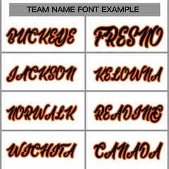 White Black-Orange Varsity Full-Snap Letterman Jacket 5