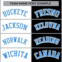 White Black Powder Blue Split Varsity Full-Snap Letterman Jacket 5