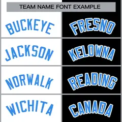 White Black Powder Blue Split Varsity Full-Snap Letterman Jacket 5