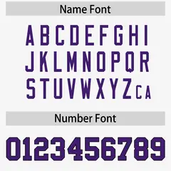 White Black-Purple Raglan Side Pattern Football Jersey 4
