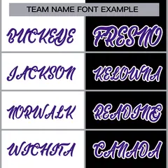 White Black Purple Split Varsity Full-Snap Letterman Jacket 5