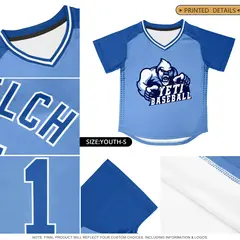 White Black Raglan Side Spot Pullover Baseball Jersey 5
