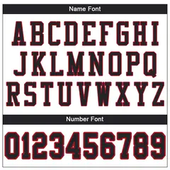 White Black-Red Classic Style Mesh Football Jersey 3
